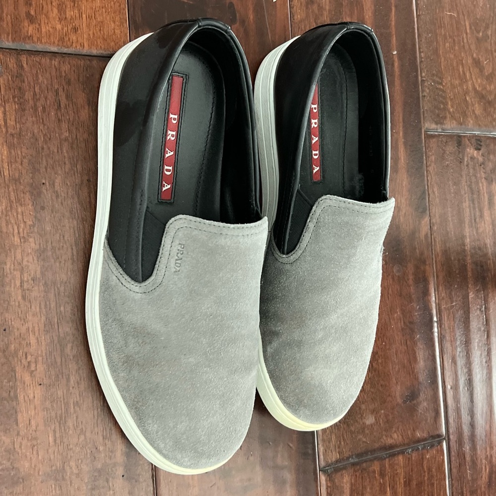 Mens Prada Slip On Sneakers